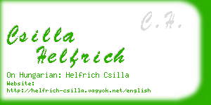 csilla helfrich business card